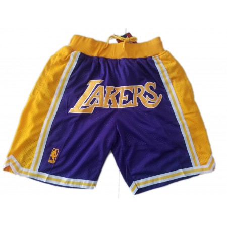NBA Los Angeles Lakers Uomo Pantaloncini Tascabili Viola Swingman
